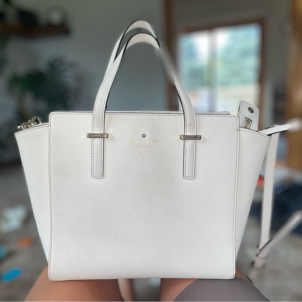 Kate Spade Cream Satchel Bag